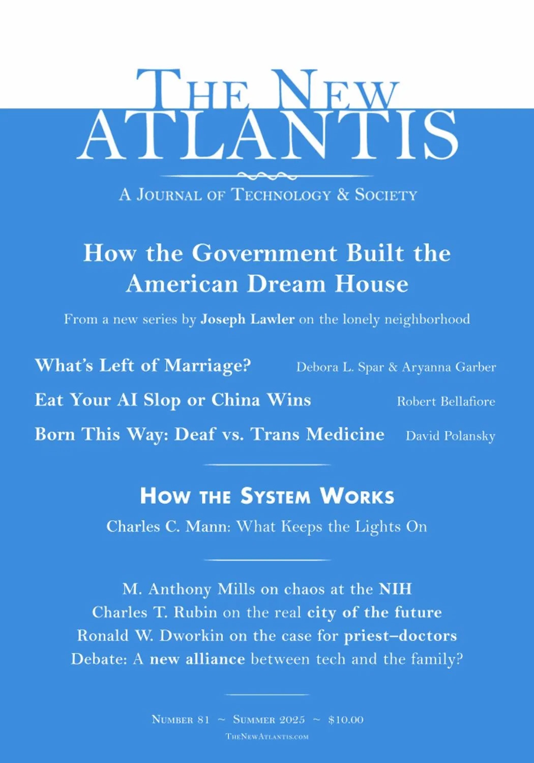 The New Atlantis - Summer 2025