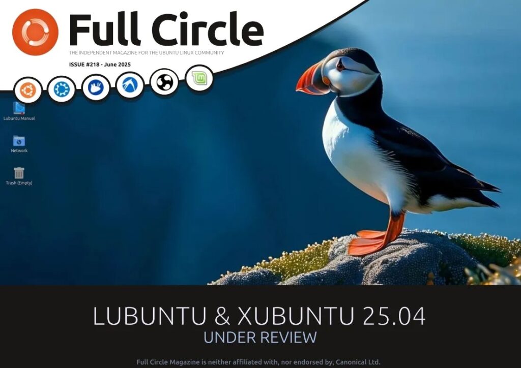 Full Circle – Issue 218, June 2025